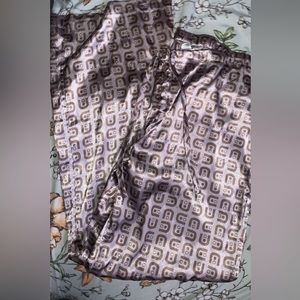 LA SENZA LOUNGE FLOWY STRAIGHT LEG SILK PANTS